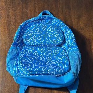 Cat & Jack Kids Blue Heart Print Backpack